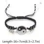 COLORFUL BLING 4Pcs Simple Matching Yin Yang Evil Eye Braided Bracelets Set Handmade Adjustable Waterproof Lucky Protection Jewelry for Couple Friendship COLORFUL BLING 4Pcs Simple Matching Yin Yang Evil Eye Braided Bracelets Set Handmade Adjustable Waterproof Lucky Protection Jewelry for Couple Friendship