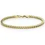 Mens Stainless Steel Gold Ion Plated Thin Foxtail Gift Set Necklace - 4 MM, 22 Inches with Lobster Closure