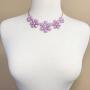 Gypsy Jewels Fun 5 Flower Dot Bib Bubble Rhinestone Gold Tone Statement Necklace Earrings Set