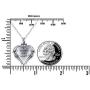 Cuoka Urn Necklaces for Ashes Cremation Jewelry for Ashes 925 Sterling Silver Cremation Necklace for Ashes Angel Wing Always in My Heart Necklace Ashes Necklace (Always in My Heart)