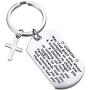 Godson Gifts from Godmother Godfather Godson Baptism Gifts Godson Keychain Jewelry Christening Gift Communion Gift