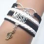 HCChanshi Music Bracelet Musical Jewelry Love Music Gifts Music Jewelry Bracelet Gifts for Women, Girls, Men, Boys, Music Lovers, Music Teacher Gifts, Music Themed Gifts