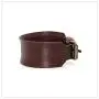 Nsitbbuery Hip Hop Alloy Buckle Wristband Belt Leather Bracelet