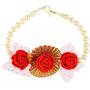 Efulgenz Indian Flower Gota Patti Jewelry Set for Haldi Mehandi Baby Shower Wedding Women Girls