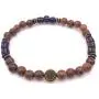 Mens Recycled Glass & Senna Siamea Wood Stretch Bead Bracelet Handcrafted in USA Mens Recycled Glass & Senna Siamea Wood Stretch Bead Bracelet Handcrafted in USA