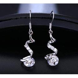 Rakumi Crystal Dangling Earrings Womens Elegant Wedding Bridal Earrings Party Jewelry