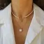 Mini Irregular Pearls Choker Necklaces 3-3.5mm Handpicked Pearls Strands Chain for Women Girls Dainty Jewelry Women’s Day