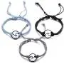 3Pcs/Set Boho Beach Wave Bracelets for Women Adjustable Friendship Bangle Surfer Jewelry 3Pcs/Set Boho Beach Wave Bracelets for Women Adjustable Friendship Bangle Surfer Jewelry