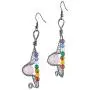 Nupuyai 7 Chakra Stone Bead Earrings for Women, Reiki Healing Crystal Dangle Hook Earrings Wire Wrapped Jewelry Nupuyai 7 Chakra Stone Bead Earrings for Women, Reiki Healing Crystal Dangle Hook Earrings Wire Wrapped Jewelry