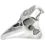 Gungneer Viking Raven Skull Vegvisir Scandinavian Compass Stainless Steel Ring Men Women Norse Protection Jewelry Gungneer Viking Raven Skull Vegvisir Scandinavian Compass Stainless Steel Ring Men Women Norse Protection Jewelry