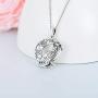VENACOLY Owl Gifts for Owl Lovers Sterling Silver Owl Necklace Celtic Knot Owl On Moon Pendant Owl Jewelry for Women
