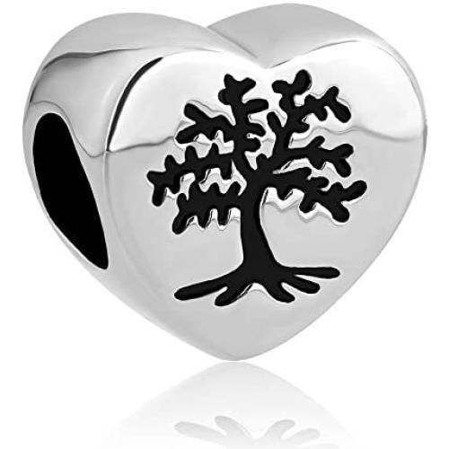 LovelyJewelry New Family Tree of Life Dangle Charm Bead for Bracelet Pendant