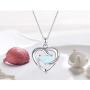I Love You to The Moon and Back Necklace Opal Moon and Star Heart Necklace Mother Gift Mother Necklace Girlfriend Jewelry