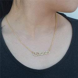 HUTINICE Scorpio Necklace for Women, 18K Gold Chain Horoscope Constilation Letter Sagittarius Necklace for Girls Birthday Gift