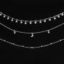 Wowanoo Choker Necklace Set Multilayer Layers Chain Clavicle Necklace Jewelry for Women