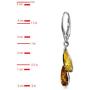 Sterling Silver Amber Dreams Necklace Earrings Set 18 Inches