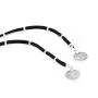 fxmimior Velvet Wrap Gothic Choker Silver Coin Pendant Long Chain Party Wedding Necklace Jewelry for Women (Black) fxmimior Velvet Wrap Gothic Choker Silver Coin Pendant Long Chain Party Wedding Necklace Jewelry for Women (Black)