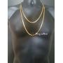 FREE REPLACEMENT 3mm 4mm 6mm 8mm 10mm 12mm Gold herringbone Chain NECKLACE