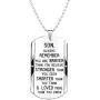 Elegant Chef Son Inspirational Jewelry Necklace Gift- Always Remember You are Braver Stronger Smarter