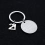 FUSTMW 21st Birthday Keychain Happy 21st Birthday Gifts Turning 21 Birthday Jewelry Gifts Inspirational Gifts