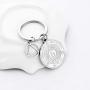 FUSTMW AA AA Yearly Medallions Keychain 1 2 3 4 5 6 Years Sobriety Gifts AA Serenity Prayer Addiction Recovery Gifts