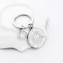 FUSTMW AA AA Yearly Medallions Keychain 1 2 3 4 5 6 Years Sobriety Gifts AA Serenity Prayer Addiction Recovery Gifts