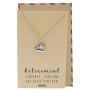 Quan Jewelry Mini Sailboat Pendant Necklace, Happy Retirement Gift for Teachers, Funny Sailing Charm, Beach Boat Sail Inspired, Handmade Inspirational Travel Gifts
