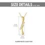 14K Solid Gold Diamond Necklace for Women, Gold''Soulmate'' Diamond Pendant Necklace Fine Jewelry Gift for Her, Wife, Mom 18 inch (Adjustable Length)