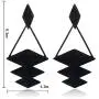 KaFu Statement Earrings Wooden Earrings for Women - Big Round Circle Geometric Wood Drop Dangle Hook Earrings Fashion Cute KaFu Statement Earrings Wooden Earrings for Women - Big Round Circle Geometric Wood Drop Dangle Hook Earrings Fashion Cute