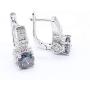 Aixili Rainbow Jewelry Sets for Women 925 Silver Stamped Necklace Pendant Hoop Earrings Ring Bridal Wedding Jewelry