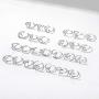 ChicSilver Personalized 925 Sterling Silver Initial Letter Ring A-Z Stackable Ring Handmade Jewelry Adjustable Size 6-10(with Gift Box)