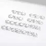 ChicSilver Personalized 925 Sterling Silver Initial Letter Ring A-Z Stackable Ring Handmade Jewelry Adjustable Size 6-10(with Gift Box) ChicSilver Personalized 925 Sterling Silver Initial Letter Ring A-Z Stackable Ring Handmade Jewelry Adjustable Size 6-10(with Gift Box)