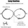 Couple Magnetic Bracelet Set Mutual Attraction Rope Braided Couple Valentines Day Bracelets Gift Jewelry Set for Couple Women Men His and Hers Couple Magnetic Bracelet Set Mutual Attraction Rope Braided Couple Valentines Day Bracelets Gift Jewelry Set for Couple Women Men His and Hers
