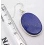 SilverStarJewel 925 Solid Silver Navy Blue 15 x 20 mm Lapis Lazuli Flat Earrings 1.6''