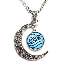 Modern Crescent Moon Necklace, Moon Necklace,Water Tribe Necklace Pendant Water Tribe Jewelry,Friends Gift