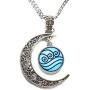 Modern Crescent Moon Necklace, Moon Necklace,Water Tribe Necklace Pendant Water Tribe Jewelry,Friends Gift
