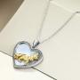 ONEFINITY Sterling Silver Puppy Dog Necklace German Shepherd Pendant Necklace for Dog and Pet Lover Gifts