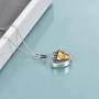 ONEFINITY Elephant Urn Necklaces for Ashes Sterling Silver Cremation Jewelry for Ashes Heart Memory Jewelry for Women