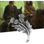 LBSBO Outlander Inspired Jewelry Double Scottish Thistle Brooch Pin Sassenach Scottish Outlander Gift Scottish Brooch