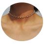 Artilady Opal Choker Necklace for Women Gold Layered Necklace Jewelry Gift