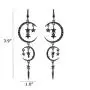 MINIDUO Moon and Star Drop Earrings Exaggerated Fashion Long Drop Dangle Stud Drop Earrings for Women Girls MINIDUO Moon and Star Drop Earrings Exaggerated Fashion Long Drop Dangle Stud Drop Earrings for Women Girls