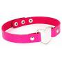 Tvoip 6Pcs Hot PU Leather Punk Heart Studded Choker Necklace Rivet Buckle Collar Necklace Gift for Women Jewelry
