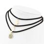 CanB Moon and Star Black Summer Choker Necklace Layered Velvet Sun Pendant Necklaces Jewelry for Women and Girls