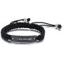XUANPAI Stainless Steel Inspirational Motivational Bracelet Handmade Braided Rope Wrist Bangle Inspirational Gifts for Women,Girl