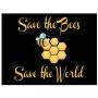 Infinity Collection Save The Bees Bracelet, Help Save The Honeybees Awareness Jewelry, Save The Planet Charm Bangle Bracelet for Women and Girls