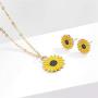 cmoonry Handmade Boho Style Sunflower Bracelet Friendship Jewelry for Women Girl Gift for Family Friends
