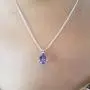 Dazzlingrock Collection 14K 9x7 mm Pear Cut Ladies Solitaire Teardrop Pendant (Silver Chain Included), White Gold Dazzlingrock Collection 14K 9x7 mm Pear Cut Ladies Solitaire Teardrop Pendant (Silver Chain Included), White Gold
