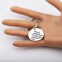 BAUNA Sobriety Keychain Addiction Recovery Jewelry The Comeback is Always Stronger Than The Setback Key Ring Inspirational Quote Empower Gifts
