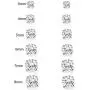 GEMSME18K White Gold Plated 4 Pong Round Clear Cubic Zirconia Stud Earring Pack of 5/6