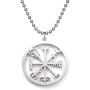 jewelry world Stainless Steel Viking Icelandic Vegvisir Helmet Horror in Runic Circle Pendant Necklace Magical Staves Compass Rune Amulet Necklace